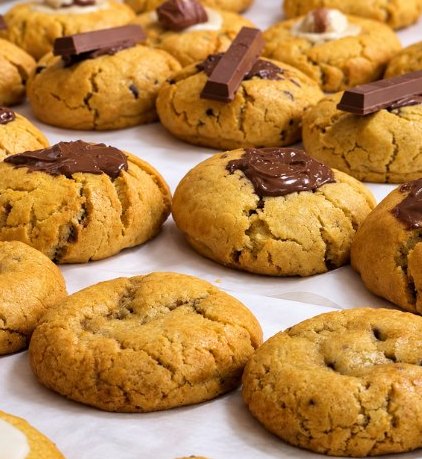 Cookies con trozos de chocolate
